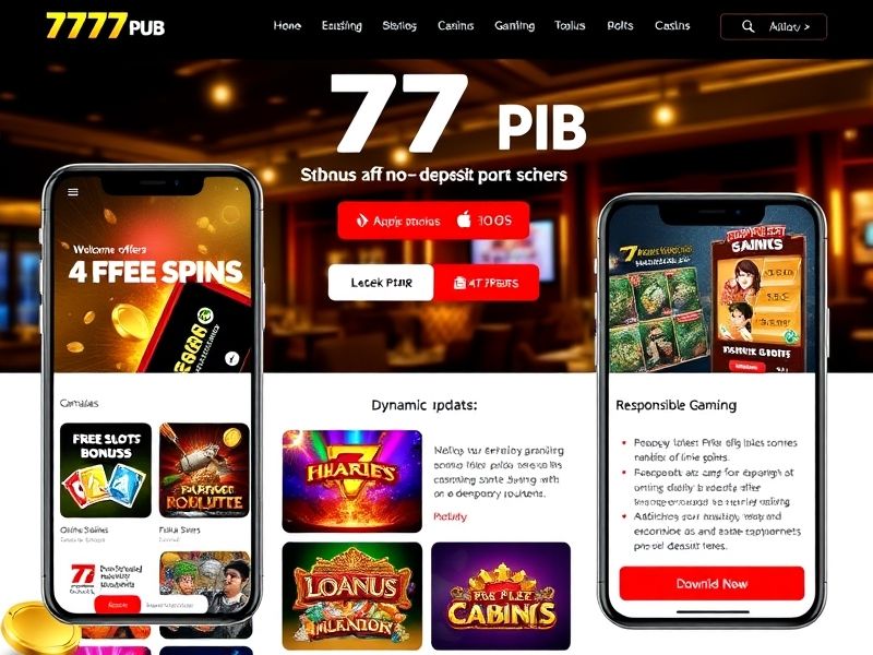 Explore 777PubApp.com for exciting online gambling experiences, including slots, poker, blackjack, and more. Download the official 777 Pub app today for secure and thrilling gameplay.